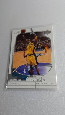 2001年明星球員Jermaine O'Neal漂亮老卡一張~15元起標(A3)