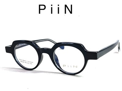 【本閣】PiiN 98A26 日式復古光學眼鏡黑色多邊大框 鏡腳雕刻 金子與市moscot effector dita