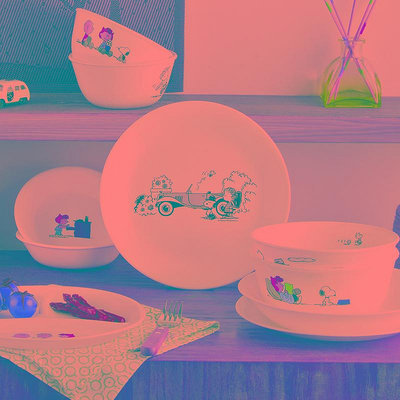 CORELLE × 史努比 康寧餐具湯飯碗盤套裝家用高顏值美國進口碗筷