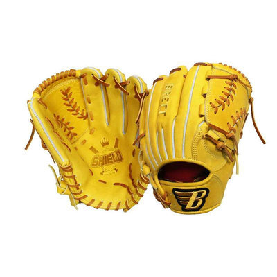 棒球帝國- BRETT 神盾系列棒球手套 GB-21-1200 投手用 黃色