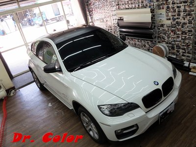 Dr. Color 玩色專業汽車包膜 BMW X6 鍛造碳纖維/黑carbon/高亮黑_車頂/尾翼/後視鏡