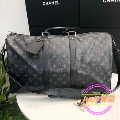 LV 路易威登 Keepall Speedy45 黑灰老花 男士 旅行袋/斜背包/單肩包/手提包/旅行包M40569