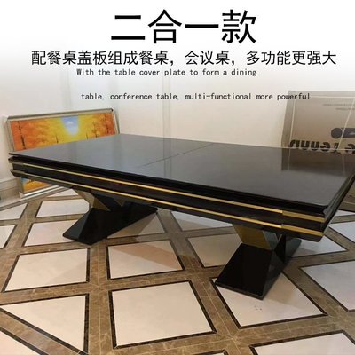 熱賣 臺球桌標準型私人定制中式美式黑八花式九球桌球臺餐桌商用