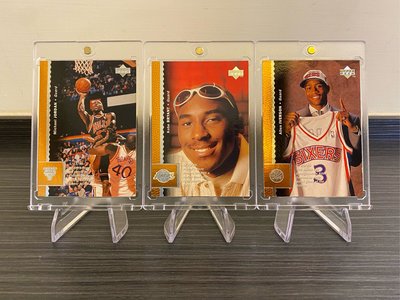 1996-97 Upper Deck Michael Jordan/Kobe Bryant RC/Allen Iverson RC《三張合售》