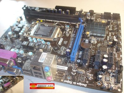 微星 MSI H61M-P21 MS-7680 1155腳位 Intel H61晶片 2組DDR3 4組SATA內建顯示