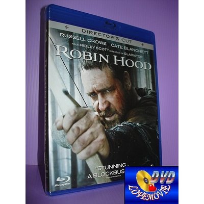 A區Blu-ray藍光正版【羅賓漢 Robin Hood (2010)】[含中文字幕]全新未拆《神鬼戰士：羅素克洛》