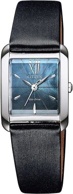 日本正版 CITIZEN L 星辰 EW5557-17N 女錶 光動能 皮革錶帶 日本代購