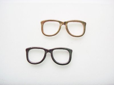 【小麼雜貨】歐美日韓鏤空眼鏡 鏡框  個性 耳環 耳針 2色(現貨)A035(100)