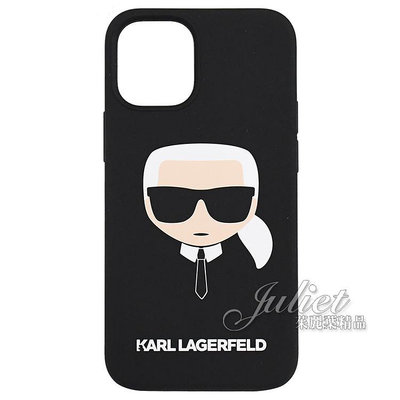 【茱麗葉精品】【全新商品】KARL LAGERFELD  Iphone12(5.4吋) mini 卡爾公仔手機殼.黑 現貨