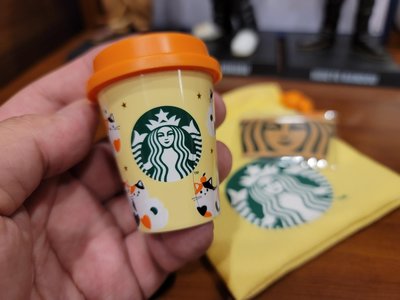 現貨在台，日本星巴克達摩Starbucks 日本禮物袋 迷你杯 束口袋