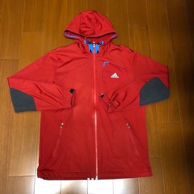 (Size L) Adidas Climaproof 防風防水刷毛連帽外套(3111）