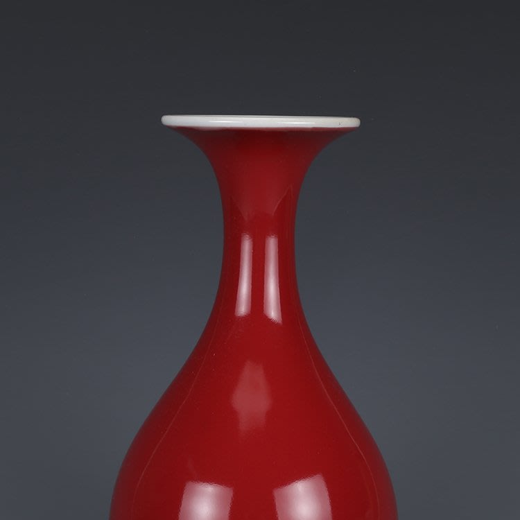 姥姥的私藏 大清乾隆郎紅釉玉壺春瓶| Yahoo奇摩拍賣