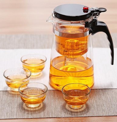 飄逸杯玻璃茶具套裝泡茶壺過濾沖茶壺家用泡茶杯沏茶過濾杯沖茶器