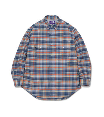 THE NORTH FACE PURPLE LABEL Madras OX Big Work Shirt NT3302N