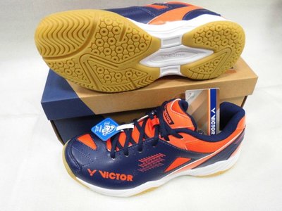 【n0900台灣健立最便宜】2020 VICTOR 耐磨舒適排羽球鞋 A171-BO 中世紀藍/紅橙