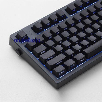 腹靈MK870 純黑側刻 機械鍵盤 有線客制化 游戲靜音