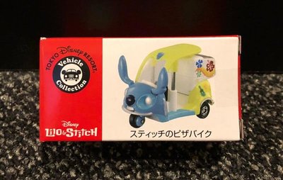《GTS》純日貨 多美 TOMICA 東京迪士尼 限定 史迪奇 披薩外送機車 摩托車