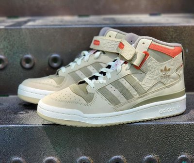 ADIDAS Forum 84 High 軍綠色 魔鬼氈 圖騰 滑板鞋 GY1807 男女