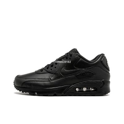【代購】Nike Air Max 90 Leather Black 全黑 黑 慢跑鞋 男女款 302519-001