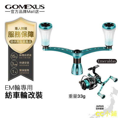 CC小鋪【Gomexus】軟絲釣改裝雙把手搖臂套裝可裝Emeraldas紡車輪魚線輪捲線器MDH-TA20