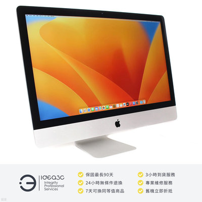 「點子3C」iMac 27吋 i5 3.0G【店保3個月】16GB 1TB 融合硬碟 A2115 2019年款 桌上型電腦 蘋果電腦 DK762