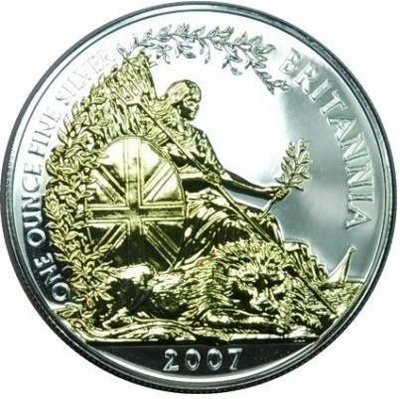 英國 2007 紀念幣 勝利女神鍍金紀念銀幣 原廠