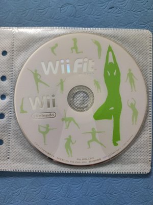 Wii Fit 原版光碟，實際播放畫面如附圖