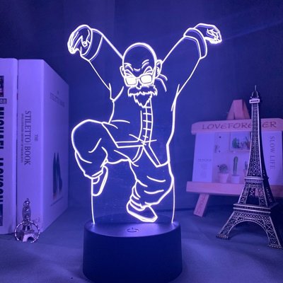 [現貨]七龍珠3D視覺立體燈 龜仙人 悟天Dragon Ball Super七彩漸變氣氛 錯覺燈 小夜燈 趣味創意禮物