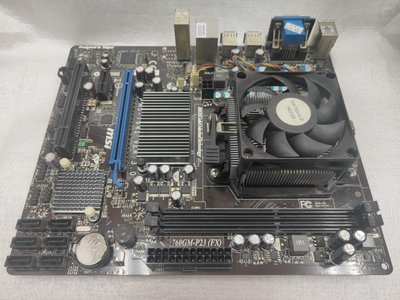 微星MS-7641 760GM-P23(FX)主機板 + AMD Athlon II X2 250 3.0GCPU含風扇
