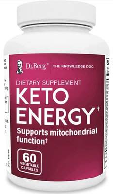 ✈️ 柏格醫生Dr. Berg's Keto Energy - 生酮細胞能量 增強的線粒體支持，含有維生素和礦物質的營養能量補充劑，α-硫辛酸
