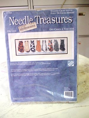 needle treasures des cHats a volnte 家庭雜貨/手工藝用品 刺繡/縫紉用品 貓咪圖騰