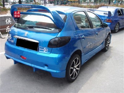 適用于標致206 碳纖維尾翼定風翼Peugeot改裝賽用WRC后擾流小包圍 /請議價