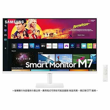 【台中自取】6月促銷 SAMSUNG 三星 M7 32吋 4K智慧聯網螢幕 白色 S32BM703UC