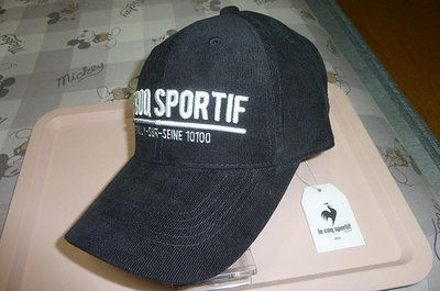 【涉谷GOLF精品】Le Coq Sportif 公雞牌高爾夫球帽 精緻縫線黑色白公雞 東京直送保證真品 歡迎購買
