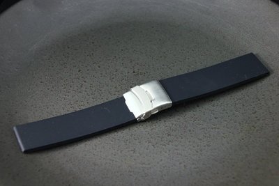 艾曼達精品~24mm黑色矽膠錶帶可替代SONY SW2 SmartWatch 2 防水藍牙手錶之,不鏽鋼扣