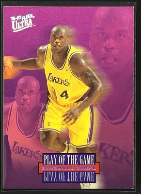 Shaquille O'Neal 1996-97 ULTRA PLAY OF THE GAME 特卡 #296 湖人隊