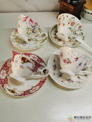 【現貨】韓國新款骨粉骨瓷英式咖啡杯下午茶杯 茶具一杯一碟可微波-維尼創意家居
