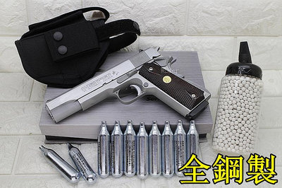 [01] 鋼製 INOKATSU COLT M1911 手槍 CO2槍 銀 優惠組D 井勝 1911 柯特 MEU 45手槍