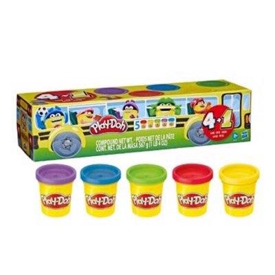 Play-Doh 培樂多上學趣校車包5罐黏土組 整套
