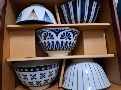 松村窯 日式和風手造 餐具 飯碗 陶瓷碗 茶碗 湯碗 5入碗禮盒組
