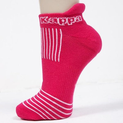 KAPPA 時尚女休閒運動踝襪(薄底) 莓紅 白 1雙 304TR10923