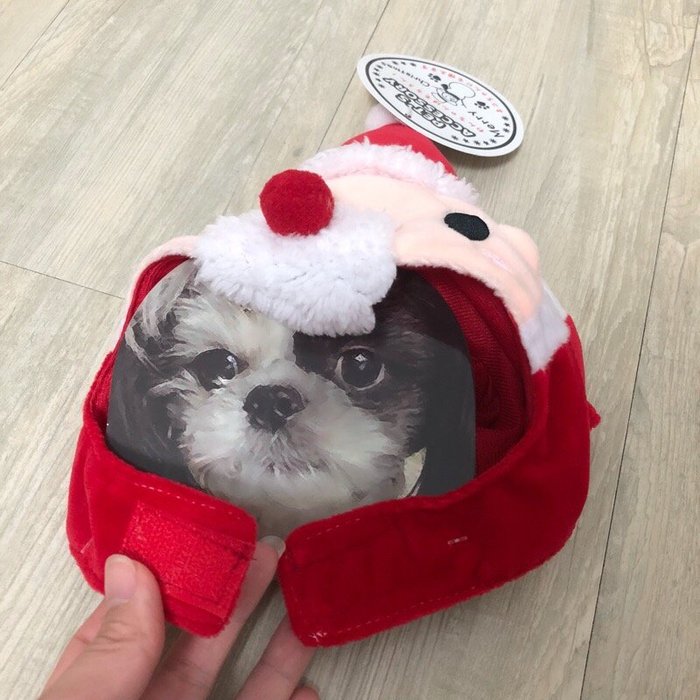 全新現貨 日本帶回貓帽子狗帽子寵物帽聖誕老公公merry Christmas 聖誕節造型帽 Yahoo奇摩拍賣
