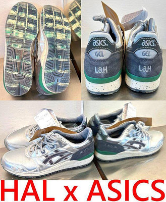 BLACK全新SneakerLAH x Hundred% x ASICS銀色GEL-LYTE III炫彩反光慢跑鞋