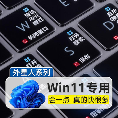 戴爾外星人筆記本電腦鍵盤保護膜Win11快捷鍵M15 17 R2R3R4R5R6 X