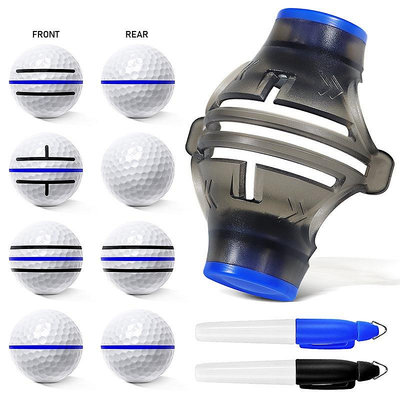高爾夫球帶2支筆 高爾夫球畫線殼  高爾夫畫球器 高爾夫球劃線器 標記工具
