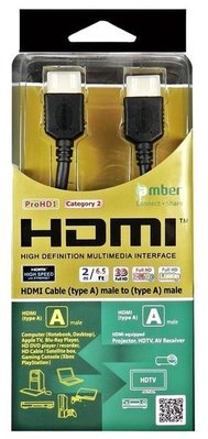 Amber 崴寶 HDMI 線 細線材 2米 HDMI 1.4版 4K 2K PS4 NOTE4 專用線 【采昇通訊】