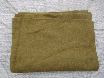 羊毛軍毯-早期美援棕色-厚重無布標-203X 160公分 JM-901-G