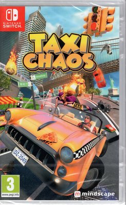 Switch遊戲NS 酷飆計程⾞ Taxi Chaos 瘋狂計程車  中文版【板橋魔力】