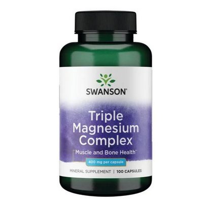 【天然小舖】Swanson Triple Magnesium Complex 三種鎂 複合膠囊 400mg 100顆