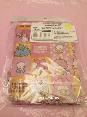 現貨 日本 三麗鷗 Hello Kitty 雙子星 美樂蒂 雷公 企鵝 滿版 購物袋 可摺疊